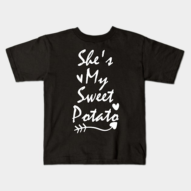 She's My Sweet Potato Kids T-Shirt by kirayuwi